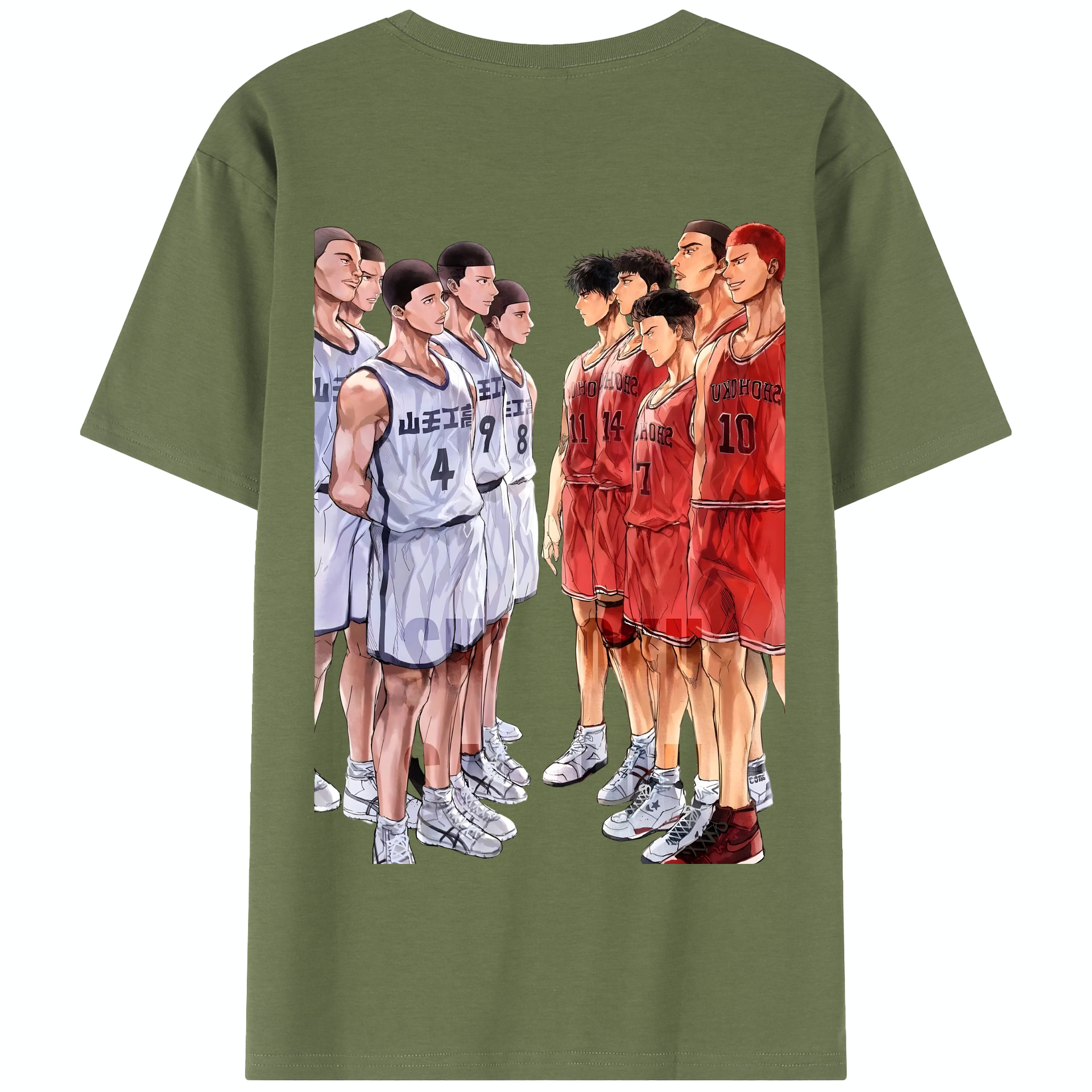 SLAM DUNK／スラムダンク 綿100％半袖Tシャツ（背面プリント）